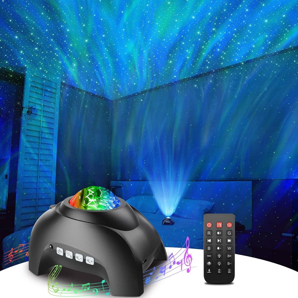 Rossetta Star Projector Review Galaxy Projector for Bedroom, Bluetooth Speaker and White Noise Aurora Projector